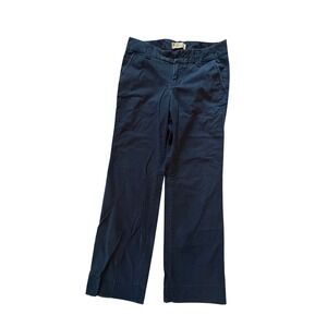 Gap Favorite Chino Trouser Pants Navy Blue Straight Leg Womens Size 8 Reg Vtg